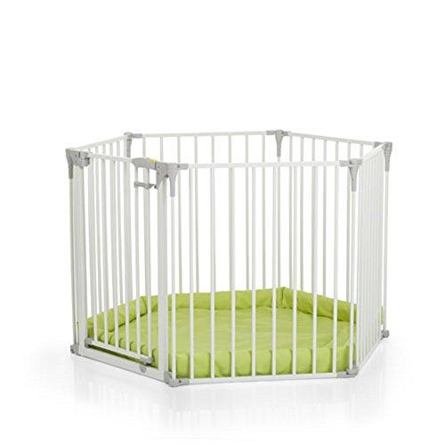 Hauck H-59704 Baby Park Kinderschutzgitter, 366 x 115 x 75 cm, weiß