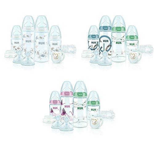 NUK Perfect Start Set, Erstausstattung für Baby, mit First Choice Plus Babyflaschen, 0-6 Monate