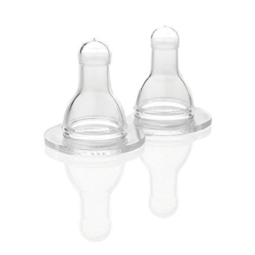 Lifefactory Silikonsauger für Glas-Babyflaschen 0-3 Monate, 2er-Set (Größe 1)