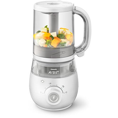 Philips Avent SCF875/02 4-in-1 Babynahrungszubereiter (Dampfgarer und Mixer)