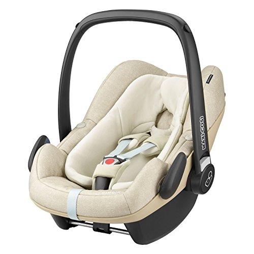 Maxi-Cosi Babyschale (0-13 kg) PEBBLE PLUS Kindersitz Sitzschale mit i-Size / R129-Zulassung - Die Babyschale, die Dein Baby umarmt! (Nomad Sand)