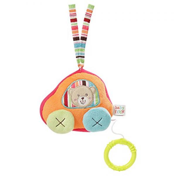 Fehn Spieluhr/Aufzieh-Spieluhr mit herausnehmbarem Spielwerk zum Aufhängen, Kuscheln und Greifen, für Babys und Kleinkinder ab 0+ Monaten